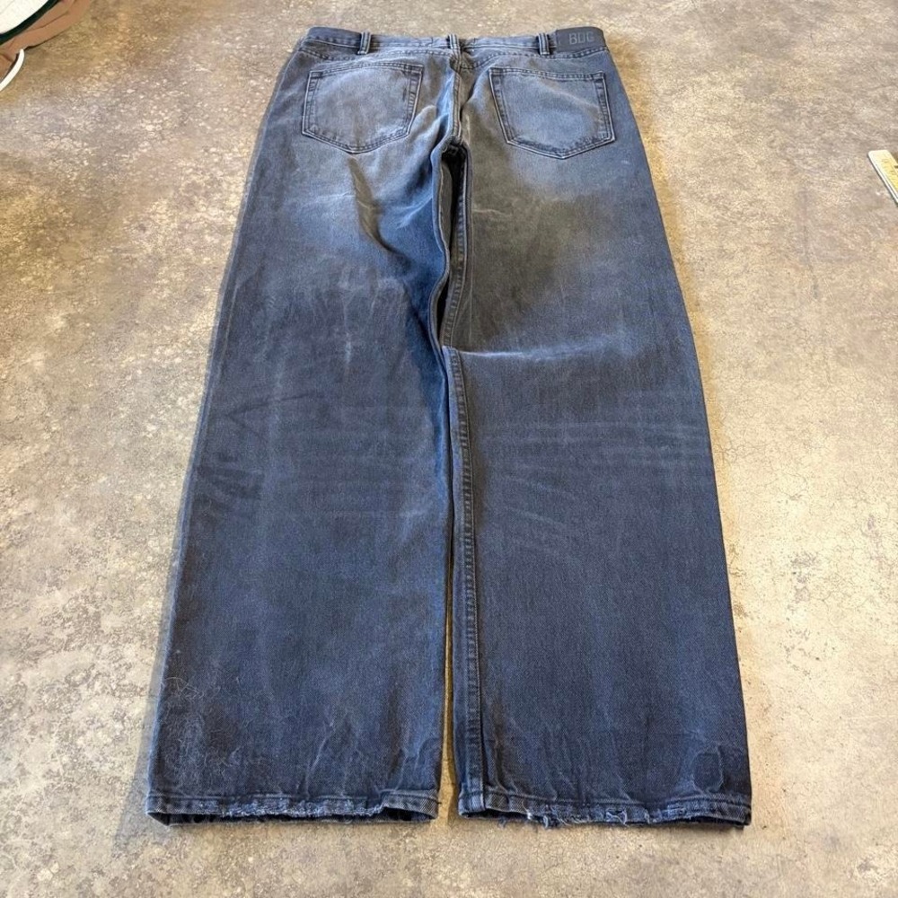 2000s bdg wide leg black faded flare jeans